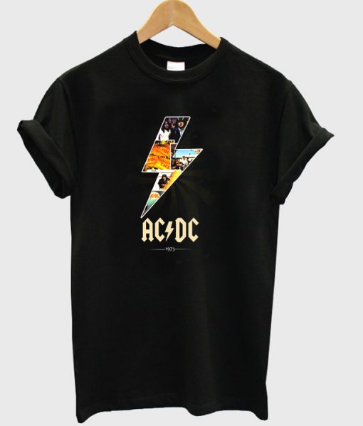 AC DC 1973 T shirt (KM)