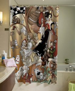 Alice In Wonderland Shower Curtain KM