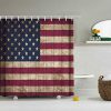 American Flag Shower Curtain USA Decor KM