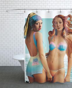 Beach Girls Shower Curtain KM