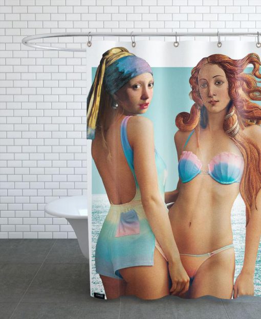 Beach Girls Shower Curtain KM