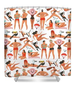 Beach Shower Curtain KM