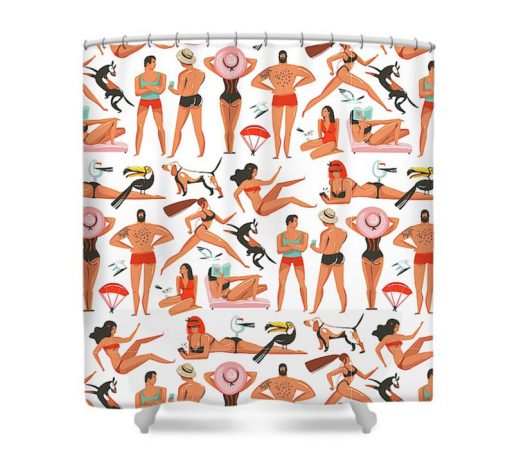 Beach Shower Curtain KM