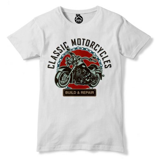 Classic Motorcycle T Shirt (KM)