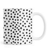 Dots Black And White Mug KM