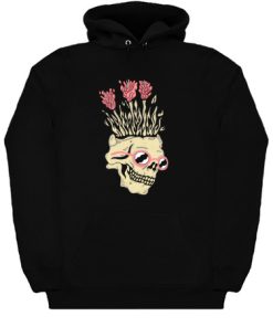 Floral Skull Hoodie KM