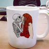 Girl and Mens Skull Kiss Girl Ceramic Mug KM