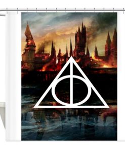 Harry Potter Deathly Hallows Shower Curtain KM