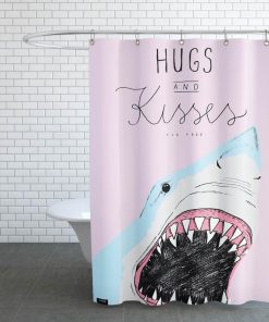 Hugs and Kisses Shower Curtain KM