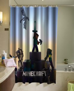 Legend Of Brick Game Shower Curtain KM