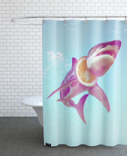 Lemon Shark Shower Curtain KM