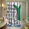 Mermaid Quote Shower Curtain KM