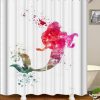 Mermaid fishing Shower Curtain KM