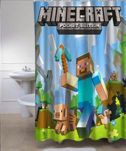 Minecraft Mine Craft Personalized Custom Shower Curtain KM