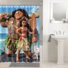 Moana Cartoon Movie Shower Curtain KM