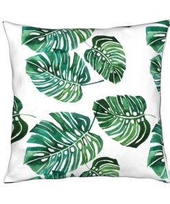 Monstera Pattern Pillow KM