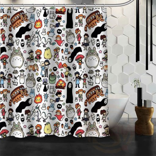 New All Studio Ghibli Character Showercurtain KM