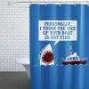 Polite Jaws Shower Curtain KM