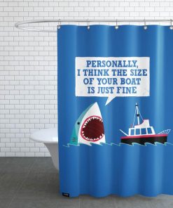 Polite Jaws Shower Curtain KM