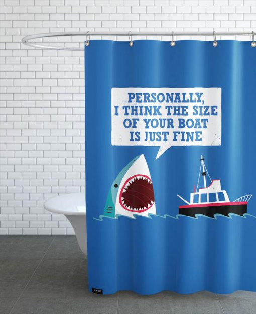 Polite Jaws Shower Curtain KM