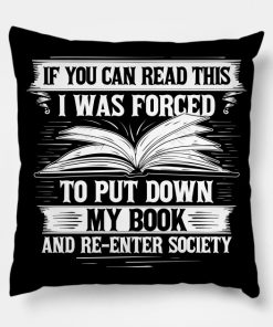 Reading Reader Read Book Books Library Librarian Pillow KM