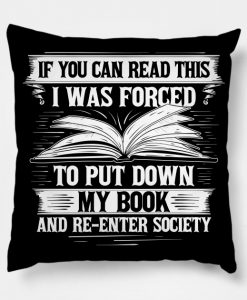 Reading Reader Read Book Books Library Librarian Pillow KM