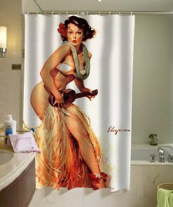 Sexy Retro Pinup Girl elvgren Shower Curtain KM