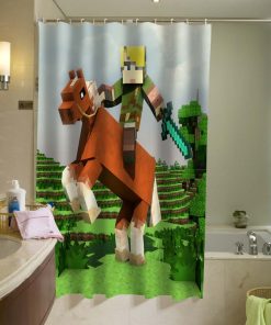 The legend of Zelda Brick Game Shower Curtain KM