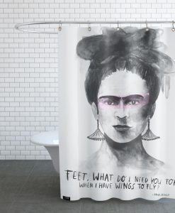 Wings Frida Kahlo Shower Curtain KM