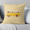 Yellow Van Throw Pillow KM