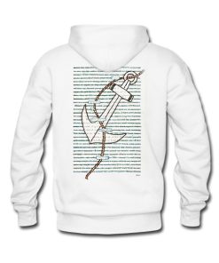 made me one day look throught it Blackout Poetry Back Hoodie (KM)