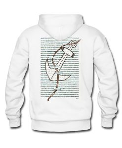 made me one day look throught it Blackout Poetry Back Hoodie (KM)