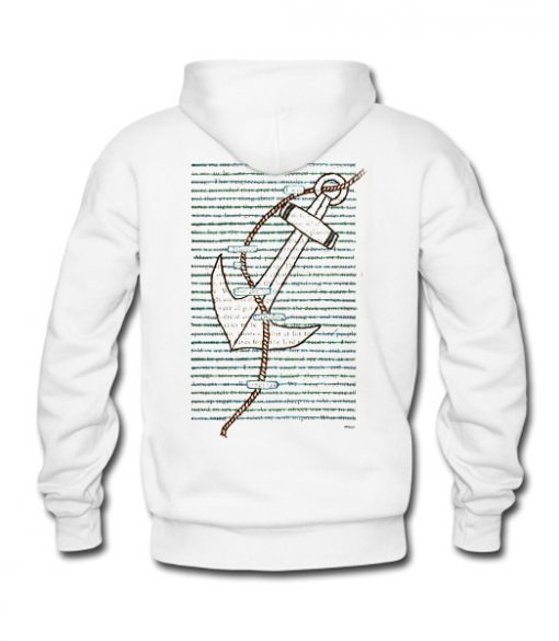 made me one day look throught it Blackout Poetry Back Hoodie (KM)