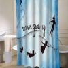 peter pan never grow up shower curtain km