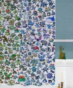 pokemon all special custom shower curtains KM