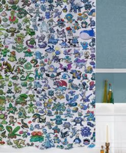 pokemon all special custom shower curtains KM