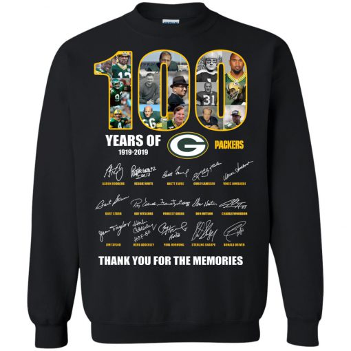 100 Years Of Green Packers -1919-2019 Sweatshirt KM