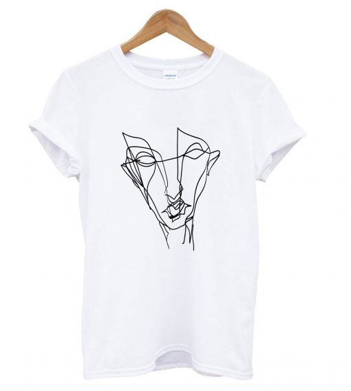 Abstract Graffiti Face T Shirt KM