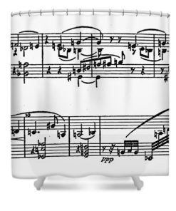 Arnold Schoenberg Shower Curtain KM