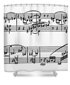 Arnold Schoenberg Shower Curtain KM