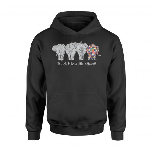 Autism Elephant it’s ok to be a little different Hoodie KM