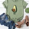 Avocado Print Cuffed Tee T Shirt KM