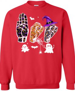 BOO ASL Halloween Sweatshirt KM