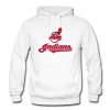 Cleveland Indians White Hoodie Hoodie KM