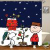 Custom Merry Christmas Bathroom Shower Curtain KM