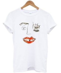 Drawn face T Shirt KM