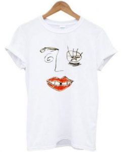 Drawn face T Shirt KM