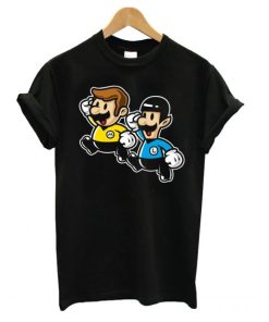 Enterprise Duo is a Super Mario Bros and Star Trek T Shirt KM