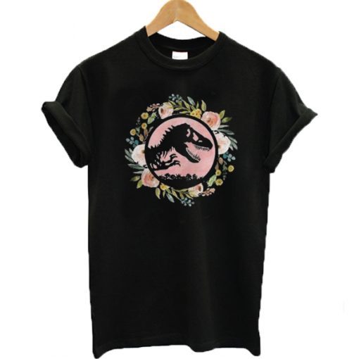 Floral Jurassic Park T Shirt KM