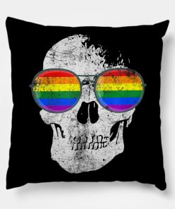 Gay Skull Crossbones Pride Lgbt Equality Support Queer Month Pillow KM